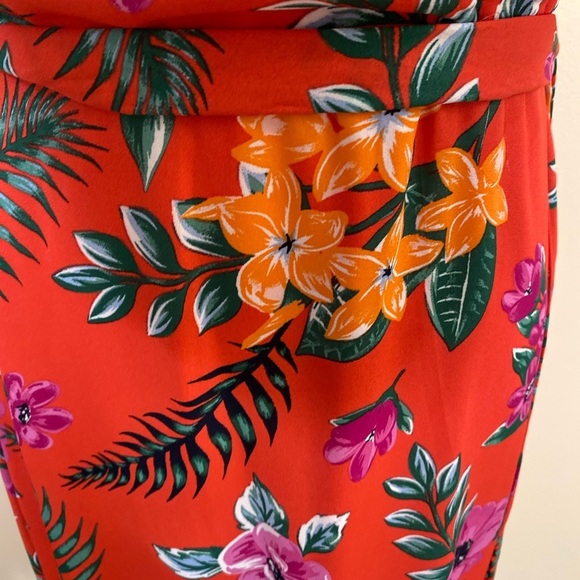 Francesca’s Pink Tropical Floral Boho Maxi Dress size Small NWT - Picture 10 of 13